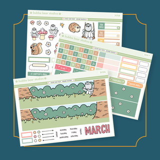 ✷NEW✷ BBS Arched Spiral Monthly Kit March Bubba Bear Studios ✷NEW✷ BBS Arched Spiral Monthly Kit
