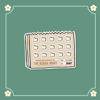 File Folder Bubba Bear Studios File Folder Stickers