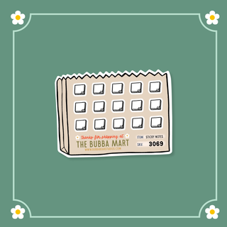 Sticky Notes Bubba Bear Studios Sticky Notes Stickers