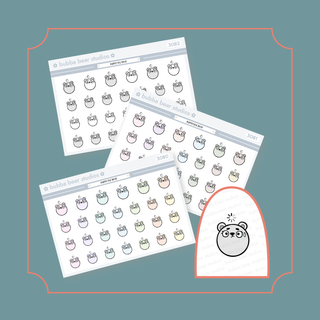 Buffering Bears Standard Buy All (Set of 3) Bubba Bear Studios Buffering Bears Stickers