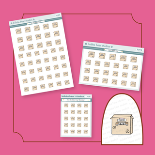 Box of Shame Bear Buy All (Set of 3) Bubba Bear Studios Box of Shame Bear Stickers