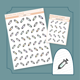 Syringe Buy All (Set of 2) Bubba Bear Studios Syringe Stickers