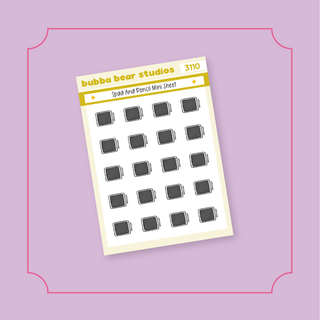 Ipad and Pencil Mini Sheet Bubba Bear Studios Ipad and Pencil Stickers