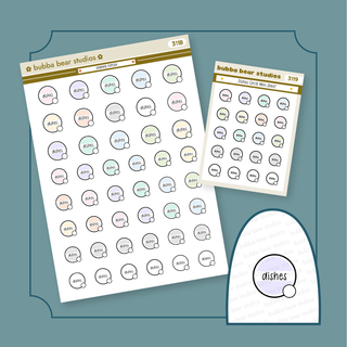 Dishes Circle Buy All (Set of 2) Bubba Bear Studios Dishes Circle Stickers