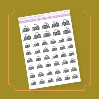 Joe Shmoe Working Hard Half Sheet Bubba Bear Studios Joe Shmoe Working Hard Stickers