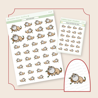 Sleepy Sloth Bears Buy All (Set of 2) Bubba Bear Studios Sleepy Sloth Bears Stickers