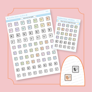 Phone Call Icon Square Buy All (Set of 2) Bubba Bear Studios Phone Call Icon Square Stickers