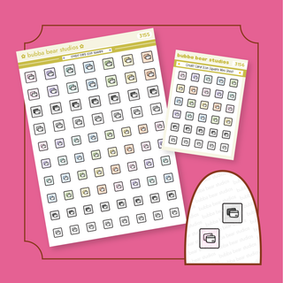 Credit Card Icon Square Buy All (Set of 2) Bubba Bear Studios Credit Card Icon Square Stickers
