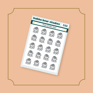 Robe Cat Mini Sheet Bubba Bear Studios Robe Cat Stickers