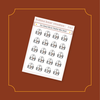 Joe Shmoe Movie Theater Mini Sheet Bubba Bear Studios Joe Shmoe Movie Theater Stickers