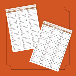 Notebook Paper Boxes Buy All (Set of 2) Bubba Bear Studios Notebook Paper Boxes Stickers