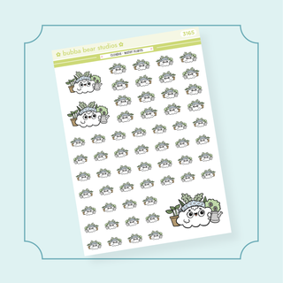 Cloudia - Water Plants Half Sheet Bubba Bear Studios Cloudia - Water Plants Stickers