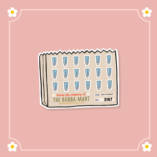 Cress Toothpaste Bubba Bear Studios Cress Toothpaste Stickers