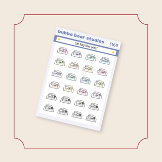 Cat Nap Mini Sheet Bubba Bear Studios Cat Nap Stickers