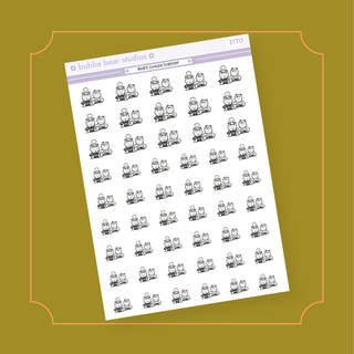 Bears Cooking Together Half Sheet Bubba Bear Studios Bears Cooking Together Stickers