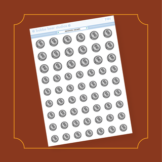 Automatic Vacuum Half Sheet Bubba Bear Studios Automatic Vacuum Stickers