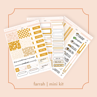 MINI - Farrah Full Mini Kit Bubba Bear Studios MINI - Farrah Stickers