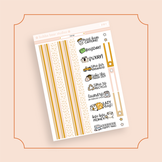 MINI - Farrah Page 3 - Washi and Text Bubba Bear Studios MINI - Farrah Stickers