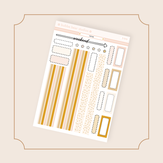 HOBONICHI COUSIN - Farrah Page 2 - Washi + Boxes Bubba Bear Studios HOBONICHI COUSIN - Farrah Stickers