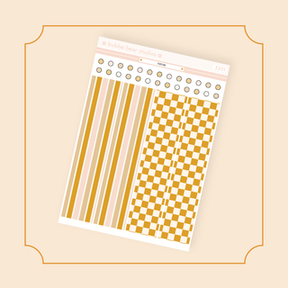 Hobonichi Cousin DAILY - Farrah Page 2 - Washi + Checklist Circles Bubba Bear Studios Hobonichi Cousin DAILY - Farrah Stickers