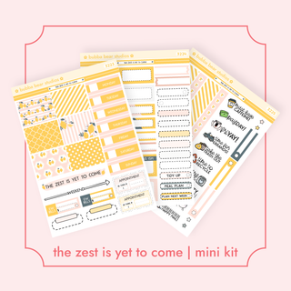 MINI - The Zest Is Yet To Come Full Mini Kit Bubba Bear Studios MINI - The Zest Is Yet To Come Stickers