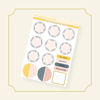 VERTICAL - The Zest Is Yet To Come BBS PLANNER - ARCHED VERTICAL ADD-ON - Framed Circle Bubba Bear Studios VERTICAL - The Zest Is Yet To Come Stickers