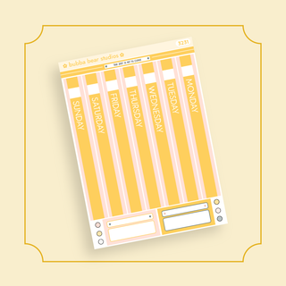 Hobonichi Cousin DAILY - The Zest Is Yet To Come Page 1 - Date Cover Strips Bubba Bear Studios Hobonichi Cousin DAILY - The Zest Is Yet To Come Stickers