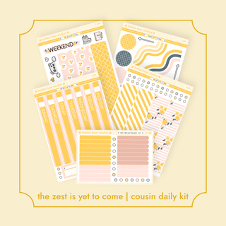 Hobonichi Cousin DAILY - The Zest Is Yet To Come Bubba Bear Studios Hobonichi Cousin DAILY - The Zest Is Yet To Come Stickers