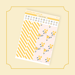 Hobonichi Cousin DAILY - The Zest Is Yet To Come Page 2 - Washi + Checklist Circles Bubba Bear Studios Hobonichi Cousin DAILY - The Zest Is Yet To Come Stickers