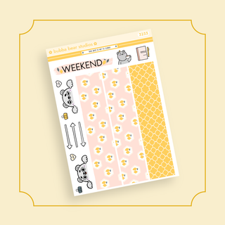 Hobonichi Cousin DAILY - The Zest Is Yet To Come Page 3 - Washi + Doodles Bubba Bear Studios Hobonichi Cousin DAILY - The Zest Is Yet To Come Stickers