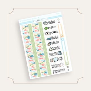 MINI - Beach You To It Page 3 - Washi and Text Bubba Bear Studios MINI - Beach You To It Stickers