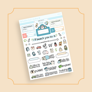 VERTICAL - Beach You To It VERTICAL Page 3 - Icons Bubba Bear Studios VERTICAL - Beach You To It Stickers