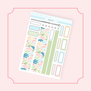 HOBONICHI COUSIN - Beach You To It Page 2 - Washi + Boxes Bubba Bear Studios HOBONICHI COUSIN - Beach You To It Stickers