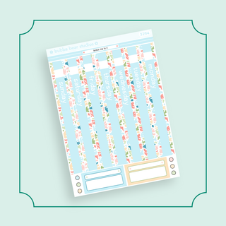 Hobonichi Cousin DAILY - Beach You To It Page 1 - Date Cover Strips Bubba Bear Studios Hobonichi Cousin DAILY - Beach You To It Stickers