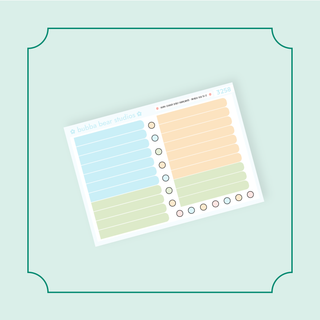 Hobonichi Cousin DAILY - Beach You To It Bubba Bear Studios Hobonichi Cousin DAILY - Beach You To It Stickers