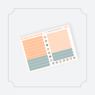 Hobonichi Cousin DAILY - Orange You Glad Its Summer Bubba Bear Studios Hobonichi Cousin DAILY - Orange You Glad Its Summer Stickers