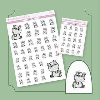 Errands Bear Buy All (Set of 2) Bubba Bear Studios Errands Bear Stickers