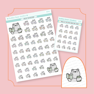 Read All The Books Bear Buy All (Set of 2) Bubba Bear Studios Read All The Books Bear Stickers
