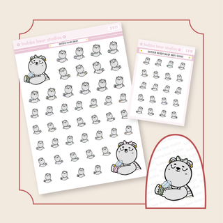Getting Ready Bear Buy All (Set of 2) Bubba Bear Studios Getting Ready Bear Stickers