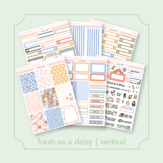 VERTICAL - Fresh As A Daisy VERTICAL Full Kit Bubba Bear Studios VERTICAL - Fresh As A Daisy Stickers