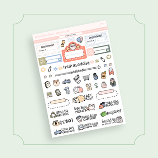 VERTICAL - Fresh As A Daisy VERTICAL Page 3 - Icons Bubba Bear Studios VERTICAL - Fresh As A Daisy Stickers