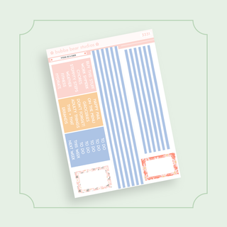 VERTICAL - Fresh As A Daisy VERTICAL Page 5 - Washi and Headers Bubba Bear Studios VERTICAL - Fresh As A Daisy Stickers