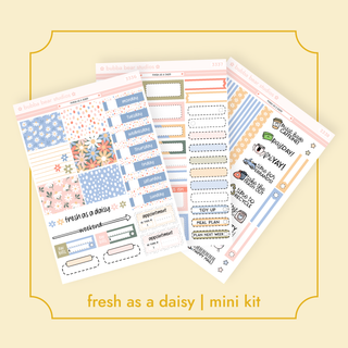MINI - Fresh As A Daisy Full Mini Kit Bubba Bear Studios MINI - Fresh As A Daisy Stationery