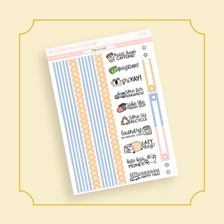 MINI - Fresh As A Daisy Page 3 - Washi and Text Bubba Bear Studios MINI - Fresh As A Daisy Stationery