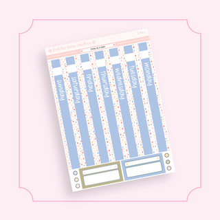 Hobonichi Cousin DAILY - Fresh As A Daisy Page 1 - Date Cover Strips Bubba Bear Studios Hobonichi Cousin DAILY - Fresh As A Daisy Stationery