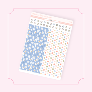 Hobonichi Cousin DAILY - Fresh As A Daisy Page 2 - Washi + Checklist Circles Bubba Bear Studios Hobonichi Cousin DAILY - Fresh As A Daisy Stationery