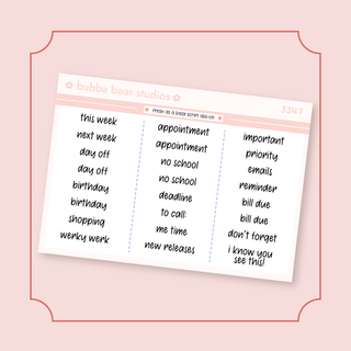 Fresh As A Daisy Script Add-On Bubba Bear Studios Fresh As A Daisy Script Add-On Stickers