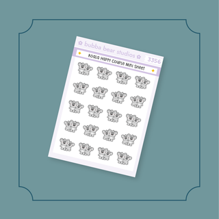 Koala Happy Couple Mini Sheet Bubba Bear Studios Koala Happy Couple Stickers