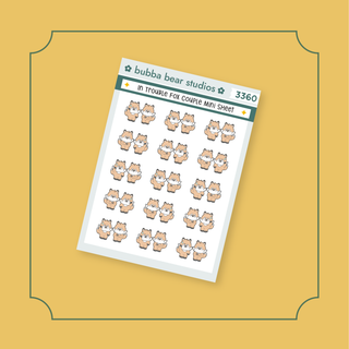 In Trouble Fox Couple Mini Sheet Bubba Bear Studios In Trouble Fox Couple Stickers