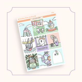 VERTICAL - Life Is A Roller Coaster VERTICAL Page 1 - Full Boxes Bubba Bear Studios VERTICAL - Life Is A Roller Coaster Stickers